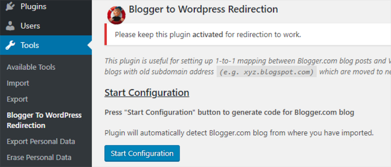 wordpress redirections
