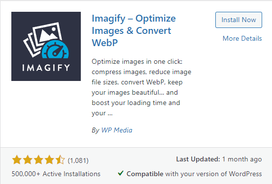 Getting Imagify for WordPress